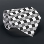 Black White Grey Chequerboard Tie<br><div class="desc">Great gift ideas for birthday,  Christmas,  Father's Day ... </div>