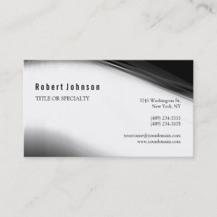 Black White Grey Pattern Business Card