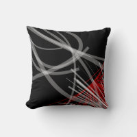 Black White Grey & Red Artistic Abstract