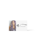 Black white hair makeup photo initial qr code