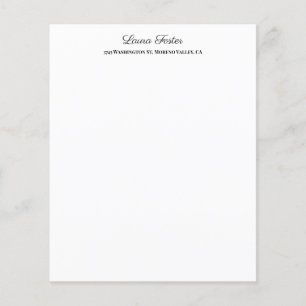 Black White Handwriting Elegant Minimalist Stylish