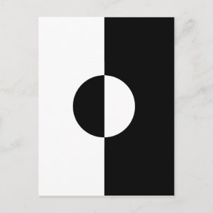 Black & White Harmony Postcard