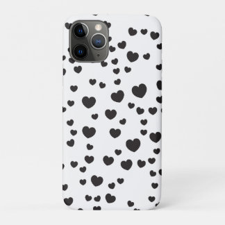 Black & White Heart Pattern art Case-Mate iPhone Case