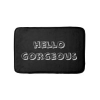 Black & White "Hello Gorgeous" Brush Letter Themed