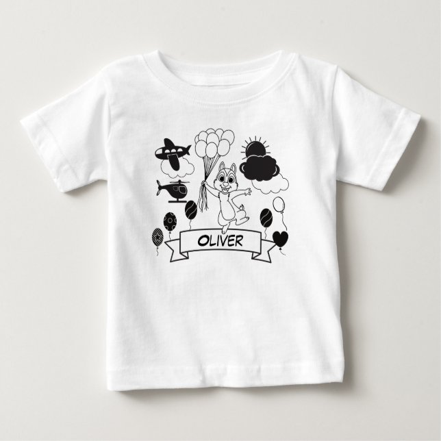 Black & White High Contrast Baby T-Shirt (Front)