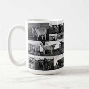 Black White Highland Cow Photography, Mug