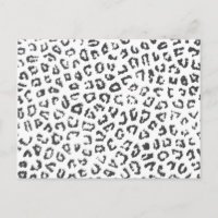 Black white hipster watercolor animal print
