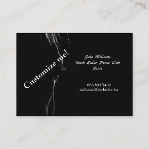 Black & White Horse Silhouette Business Card