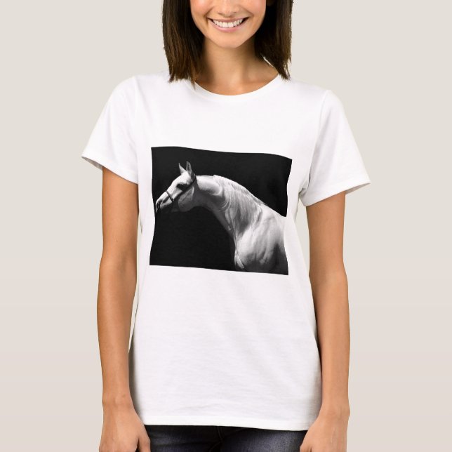 Black & White Horse T-Shirt (Front)