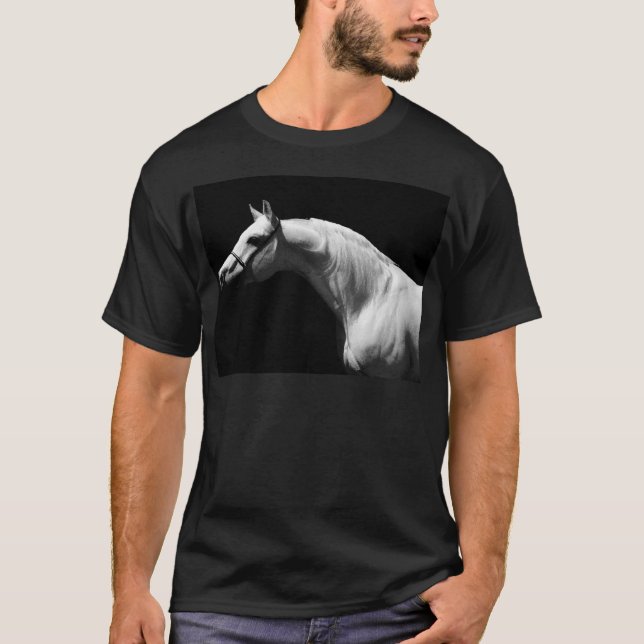 Black & White Horse T-Shirt (Front)