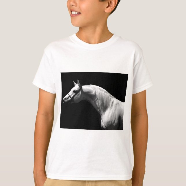 Black & White Horse T-Shirt (Front)