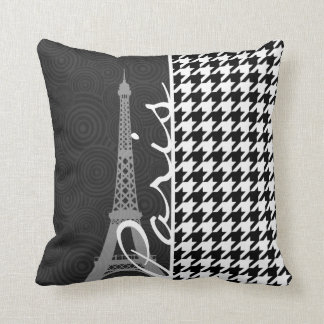 Black & White Houndstooth; Paris Cushion