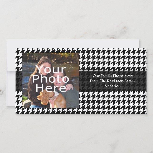 Black/White Houndstooth Stylish Fashion Designer (Front)