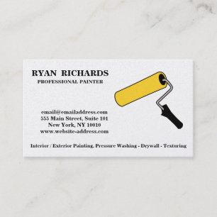 Black & White House Painting Business Card
