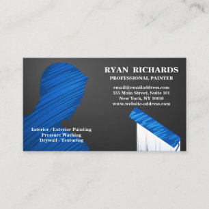 Black & White House Painting Business Card