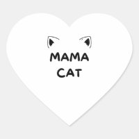 Black White Illustrated Mam Cat  