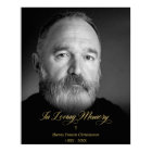 Black & White In Loving Memory Tribute with Photo