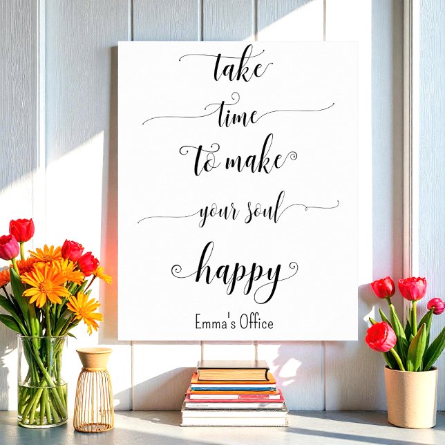 Black White Inspirational Happy Quotes Poster (Creator Uploaded)