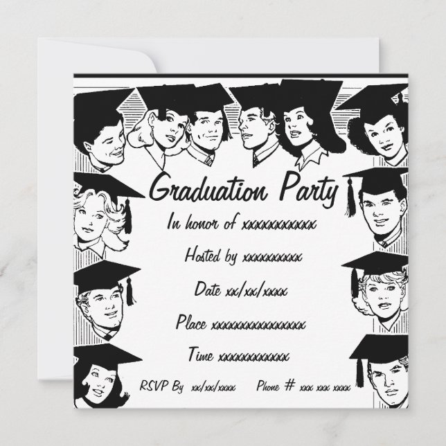 Black & White - Invitation (Front)