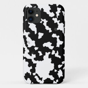 Black White Irregular Abstract Pattern Case-Mate iPhone Case