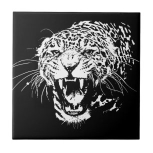 Black & White Jaguar Tile
