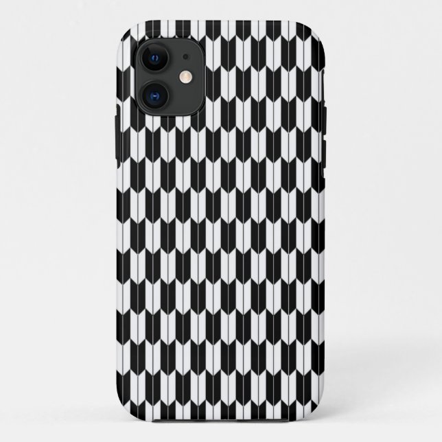 Black & White Japanese Yagasuri iPhone 5 Case (Back)