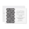 Black & White Lace Bridal Shower Party Invite