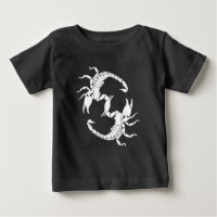 Black & White Letter S - Two Scorpions