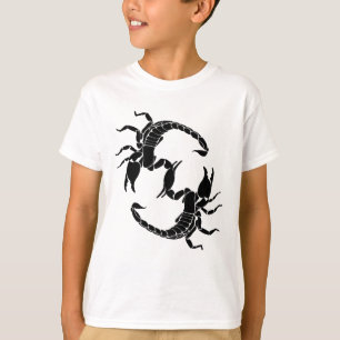 Black & White Letter S - Two Scorpions T-Shirt