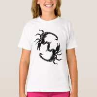 Black & White Letter S - Two Scorpions