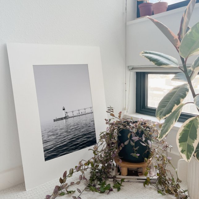 Black & White Lighthouse Photography Poster (Creator Uploaded)