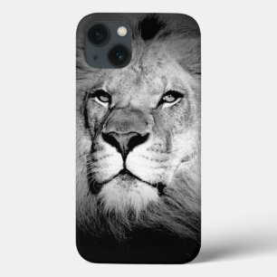 Black & White Lion iPhone 13 Case