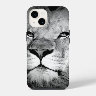 Black & White Lion iPhone 14 Case