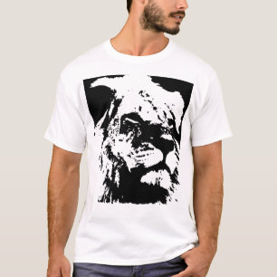 Black & white lion pop art T-Shirt