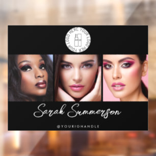 Black White Logo 3 Photo Makeup Studio