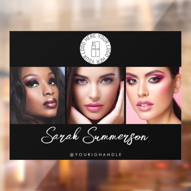 Black White Logo 3 Photo Makeup Studio (Sheet 2)