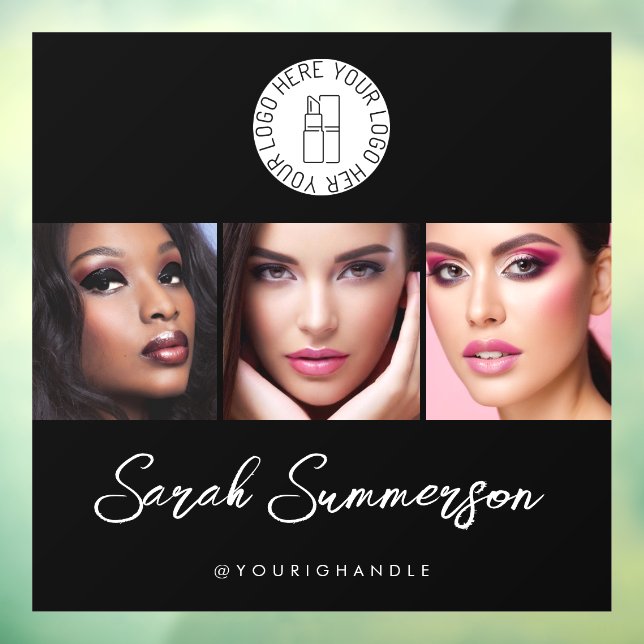 Black White Logo 3 Photo Makeup Studio (Sheet 3)