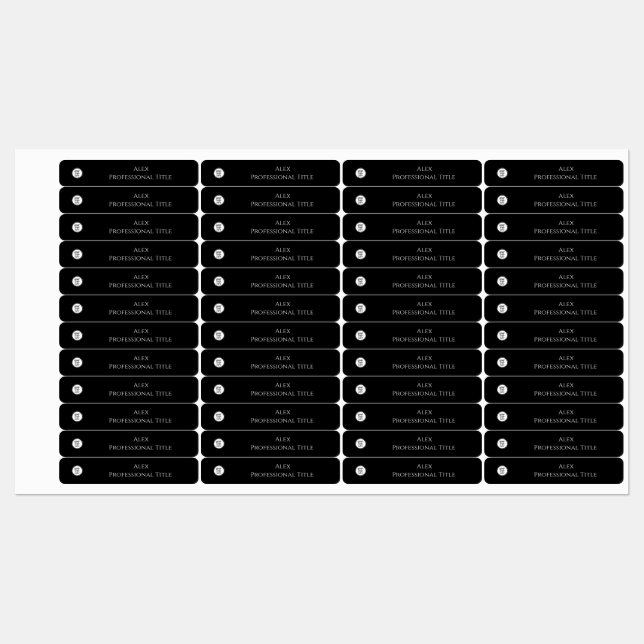 Black &white Logo Custom Business Name (Sheet)