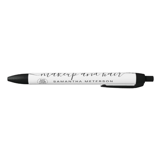 Black white logo minimalist makeup name ink pen (Bottom)