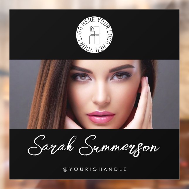 Black White Logo Photo Makeup Studio (Sheet 2)