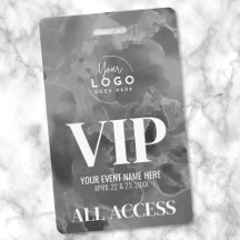 Black White Logo VIP Event