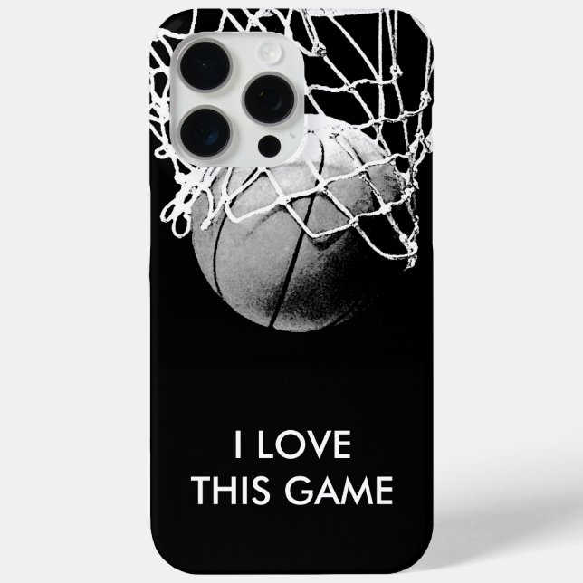 Black & White Love Basketball Case-Mate iPhone Case (Back)