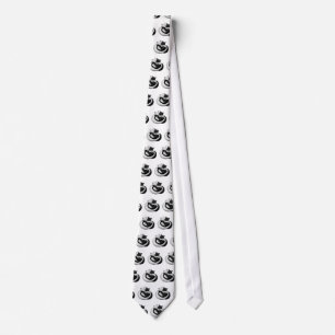 Black & White Love Cats Tie