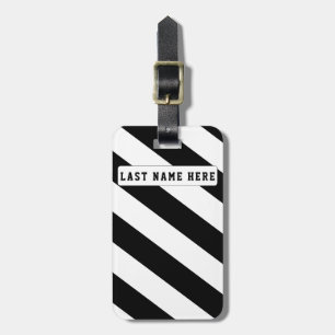 Black & White Luggage Tag