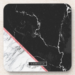 Black & White Marble Coaster