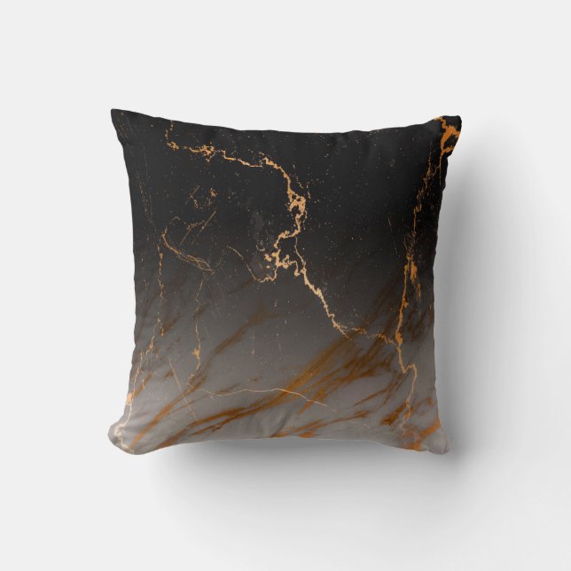 Black & White Marble Cushion (Front)