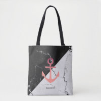 Black & White Marble whit Anchor