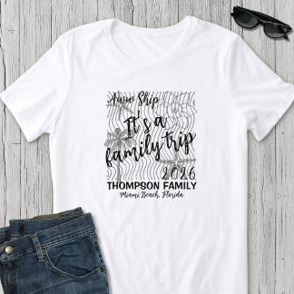 Black & White Matching Family Vacation T-Shirt