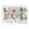 Black White Merry Christmas Photo Card Five Photos