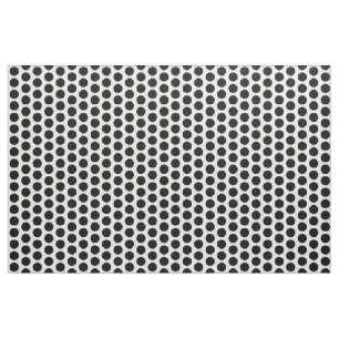 Black White Mini Polka Dots Fabric